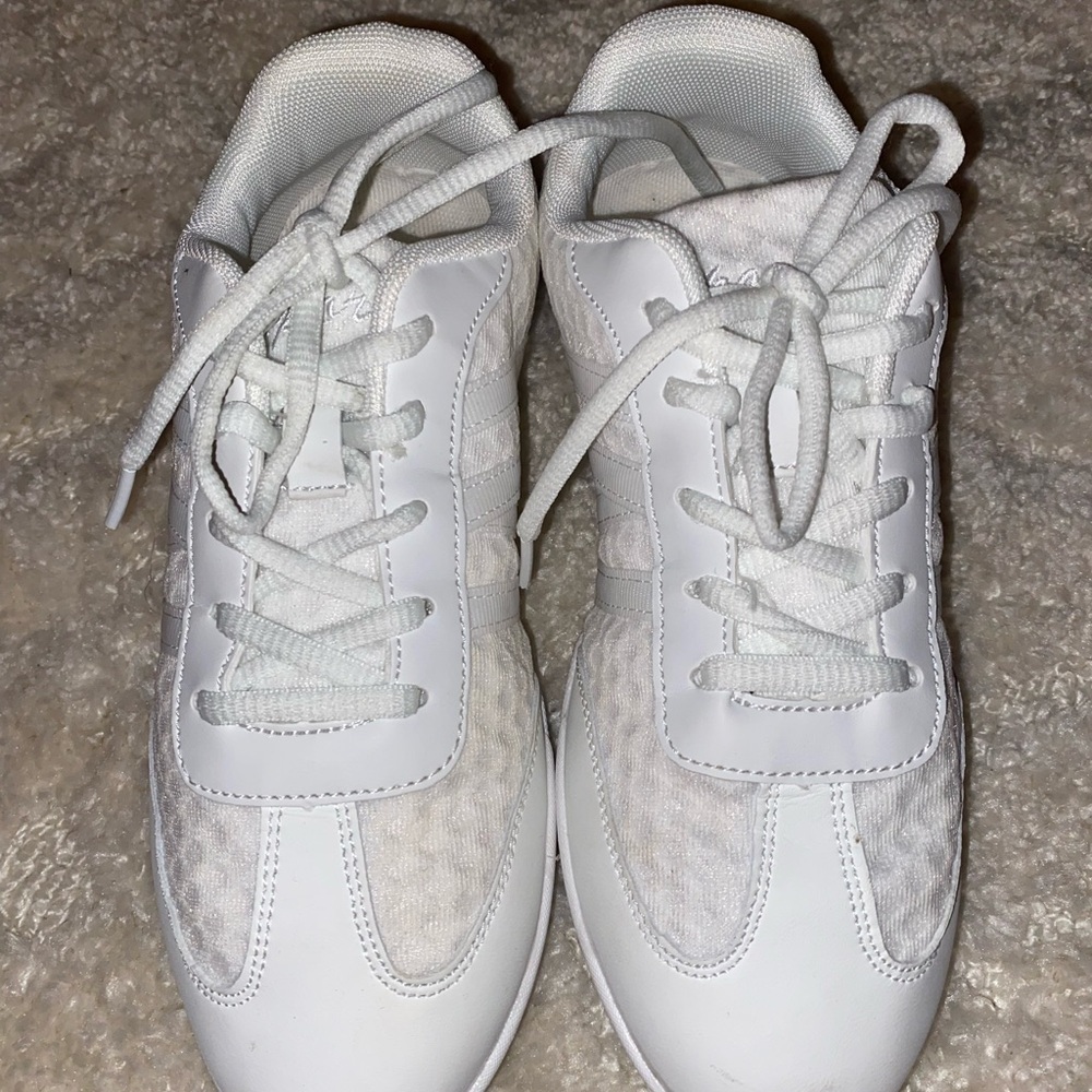 White Lace-Up Sneakers